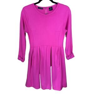K by Kersh Women's Pink Fit & Flare Dress Size M w/ Pockets